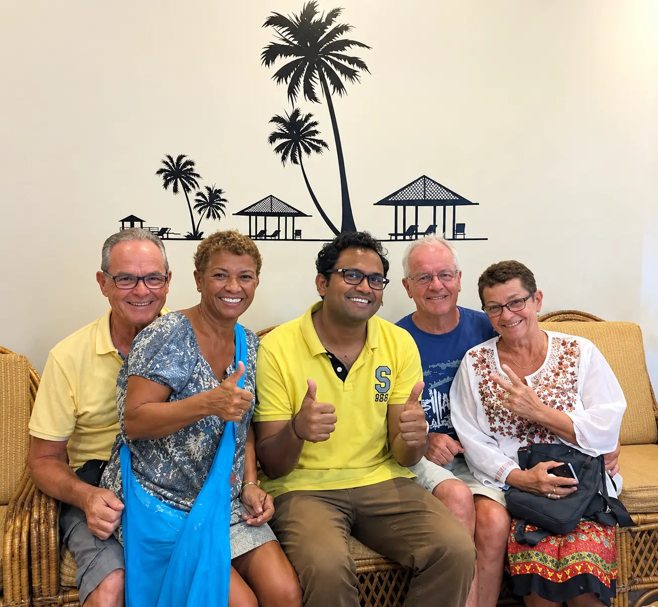 Happy guest at Hotel Viva Baga in North Goa